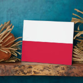 Poolse vlag fotoplaat (Zijkant)