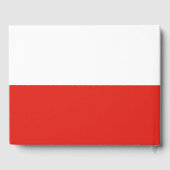 Poolse vlag gastenboek (Achterkant)