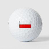 Poolse vlag Golf Balls Golfballen (Voorkant)