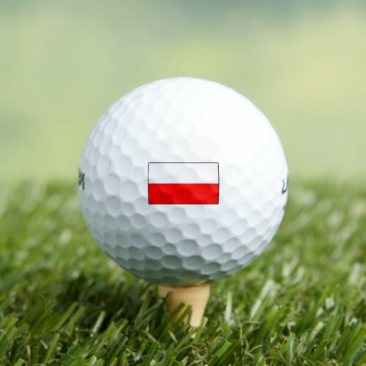Poolse vlag Golf Balls Golfballen (Insitu Shirt)