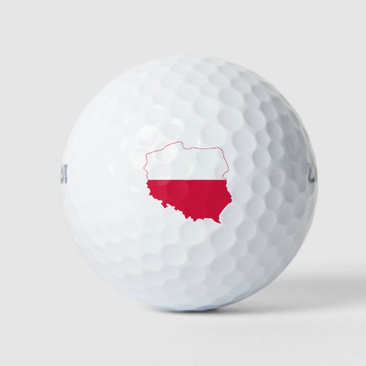 Poolse Vlag Golfballen (Voorkant)