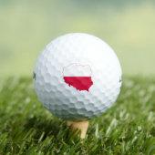 Poolse Vlag Golfballen (Insitu Shirt)