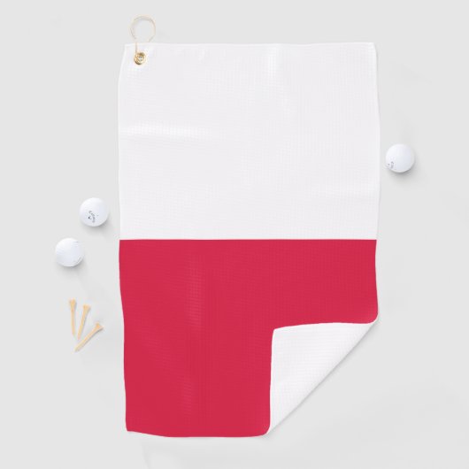 Poolse vlag golfhanddoek (Insitu)
