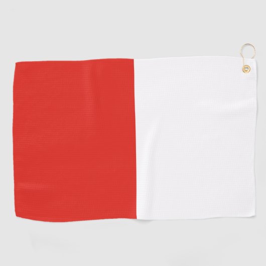 Poolse vlag golfhanddoek (Horizontaal)