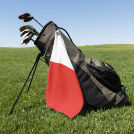 Poolse vlag golfhanddoek