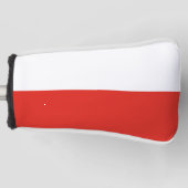 Poolse vlag golfheadcover (Voorkant)
