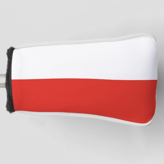 Poolse vlag golfheadcover (Voorkant)