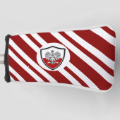 Poolse vlag golfheadcover (Voorkant)