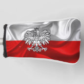 Poolse vlag golfheadcover (Voorkant)