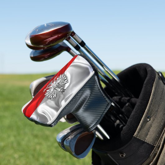 Poolse vlag golfheadcover (Insitu)
