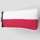 Poolse vlag golfheadcover (Voorkant)