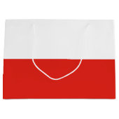 Poolse vlag groot cadeauzakje (Voorkant)