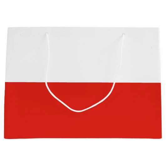 Poolse vlag groot cadeauzakje (Voorkant)