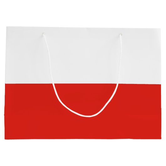 Poolse vlag groot cadeauzakje (Achterkant)