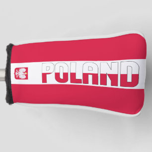 Poolse vlag: Groot Patriottisch Golfkopje Hoesje Golfheadcover