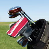 Poolse vlag: Groot Patriottisch Golfkopje Hoesje Golfheadcover (Insitu)