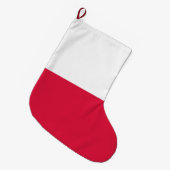 Poolse vlag grote kerstsok (Voorkant (Hangend))