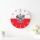 Poolse vlag grote klok (Huis)