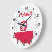 Poolse vlag grote klok (Hoek)