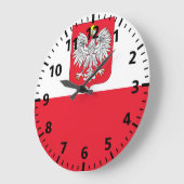 Poolse vlag grote klok (Hoek)