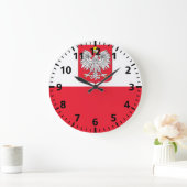 Poolse vlag grote klok (Huis)