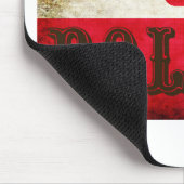 Poolse vlag Grunge Muismat (Hoek)