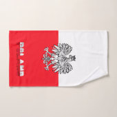 Poolse vlag handdoek (Handdoek)