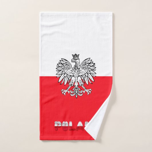 Poolse vlag handdoek (Handdoek)