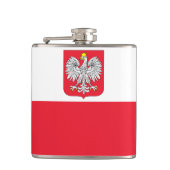 Poolse vlag heupfles (Voorkant)