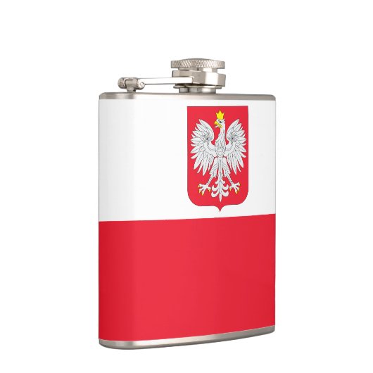 Poolse vlag heupfles (Rechts)