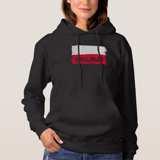 Poolse vlag hoodie (Voorkant)