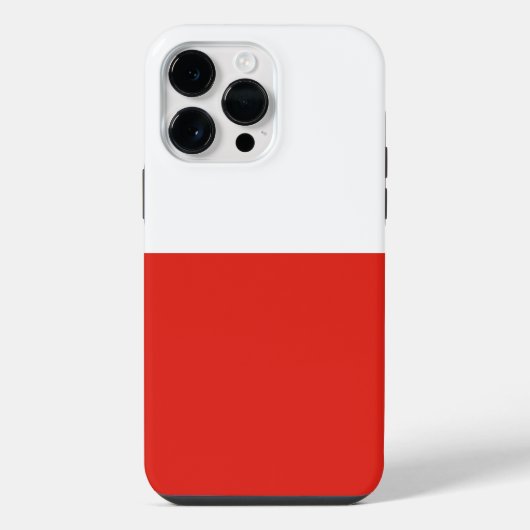 Poolse vlag iPhone hoesje (Achterkant)