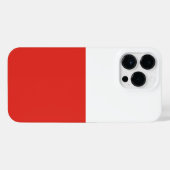 Poolse vlag iPhone hoesje (Achterkant horizontaal)