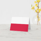 Poolse vlag kaart (Gele Bloem)