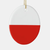 Poolse vlag keramisch ornament (Rechts)