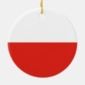 Poolse vlag keramisch ornament (Achterkant)