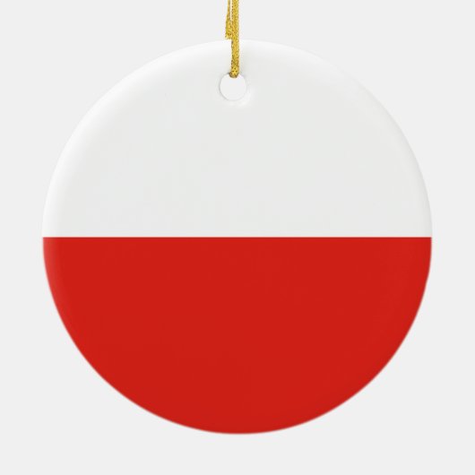 Poolse vlag keramisch ornament (Achterkant)