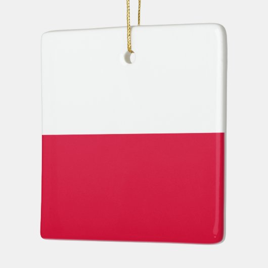 Poolse vlag keramisch ornament (Links)
