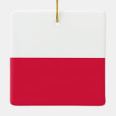 Poolse vlag keramisch ornament (Achterkant)