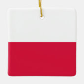 Poolse vlag keramisch ornament (Voorkant)