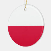 Poolse vlag keramisch ornament (Links)