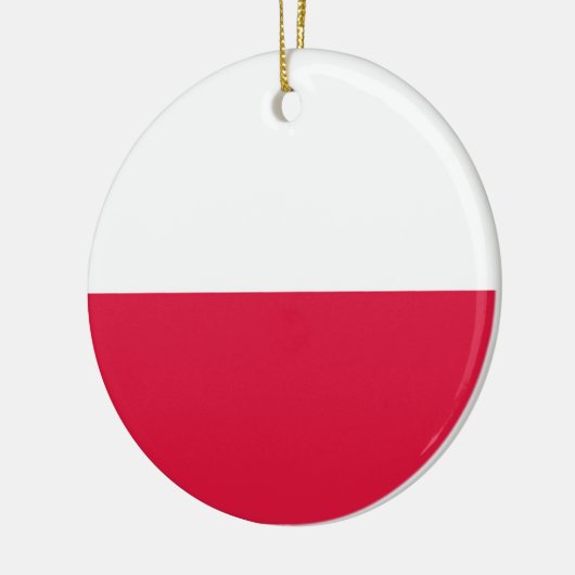 Poolse vlag keramisch ornament (Links)