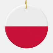 Poolse vlag keramisch ornament (Achterkant)