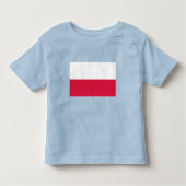 Poolse vlag kinder shirts (Voorkant)