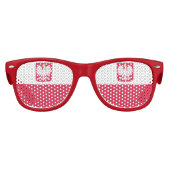 Poolse vlag kinder zonnebril (Voorkant)