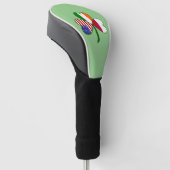 Poolse Vlag Klaver  Golfheadcover (Schuin)