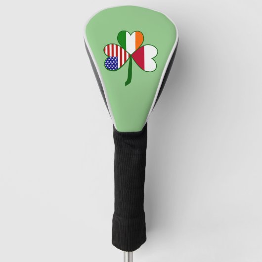 Poolse Vlag Klaver  Golfheadcover (Voorkant)