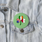 Poolse Vlag Klaver  Ronde Button 7,6 Cm (In situ)