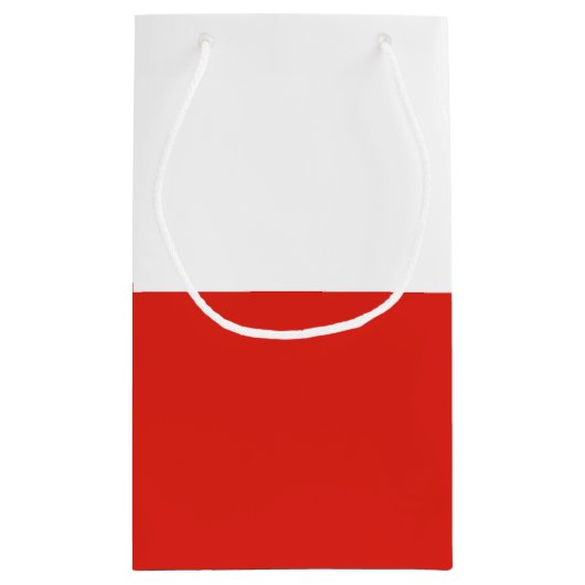 Poolse vlag klein cadeauzakje (Achterkant)
