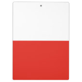 Poolse vlag klembord (Achterkant)